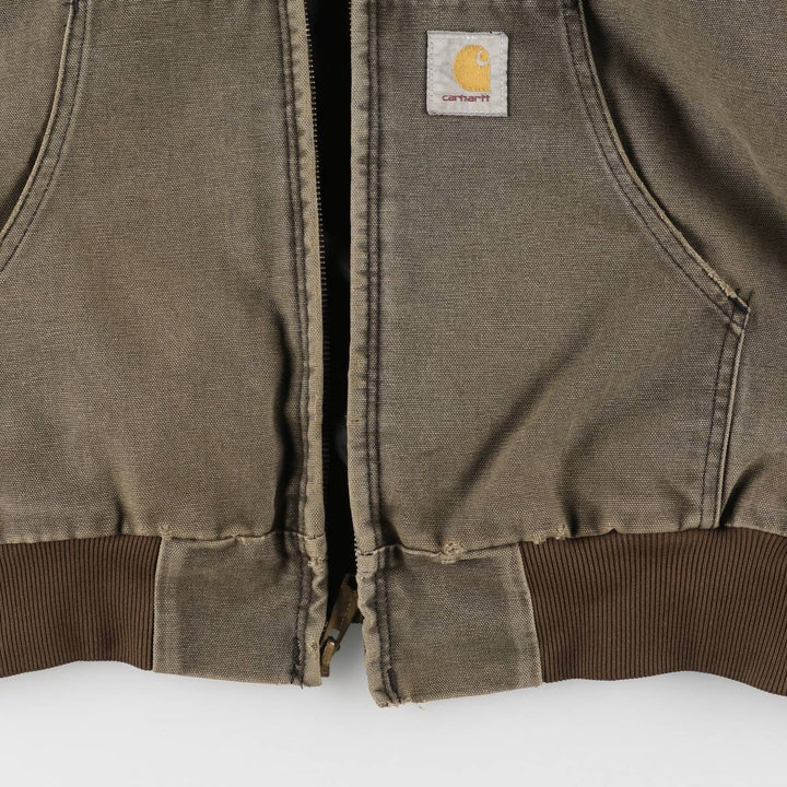 Carhartt Active Jacket, Padded Duck Full-Zip Hoodie, Men's XL unclear Khaki type Vintage Second Hand