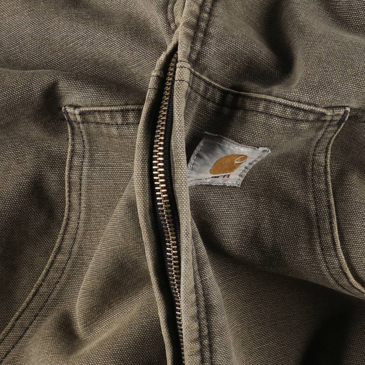 Carhartt Active Jacket, Padded Duck Full-Zip Hoodie, Men's XL unclear Khaki type Vintage Second Hand
