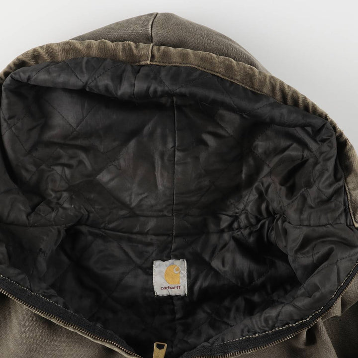 Carhartt Active Jacket, Padded Duck Full-Zip Hoodie, Men's XL unclear Khaki type Vintage Second Hand
