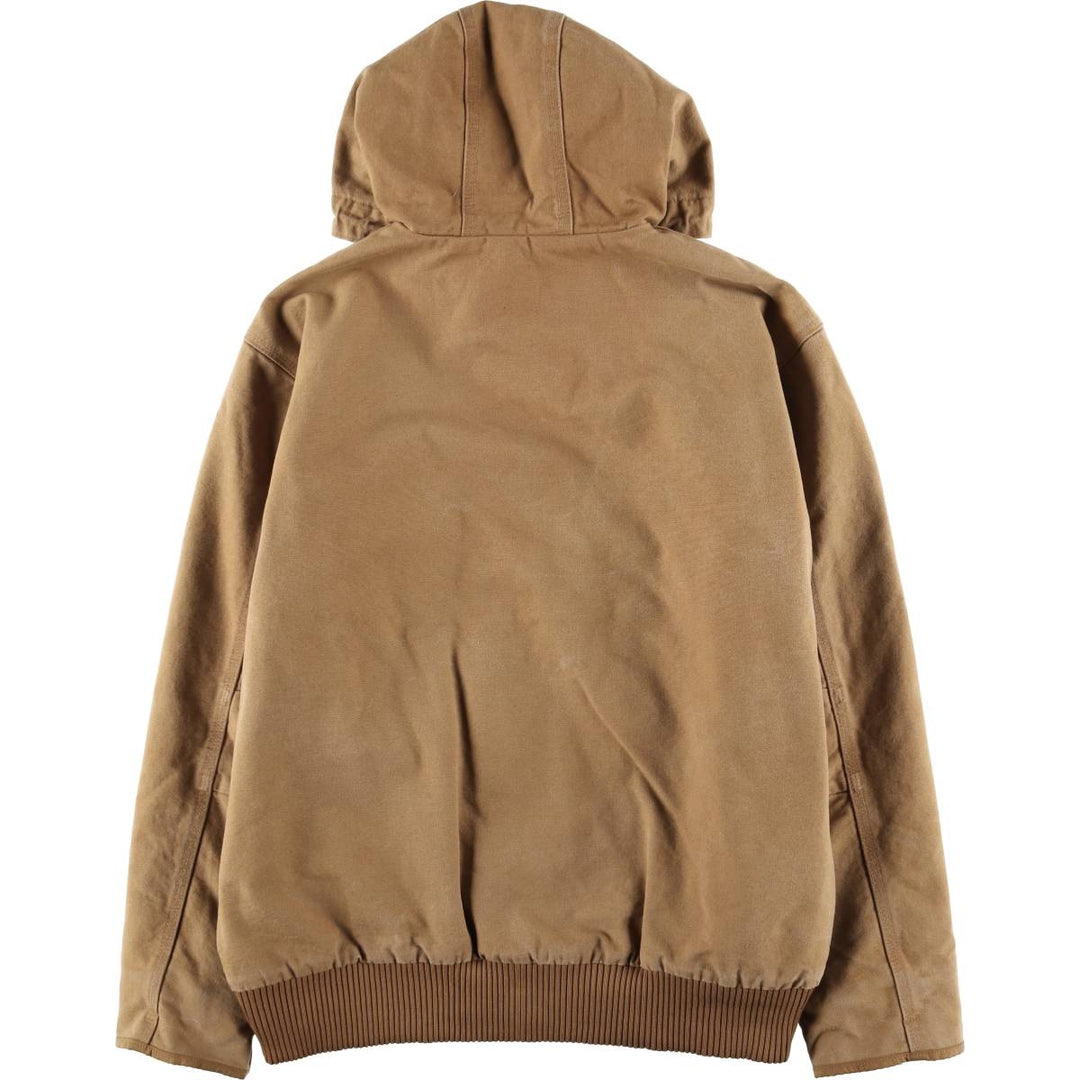 Carhartt Active Jacket, Loose Fit, Padded Duck Full-Zip Hoodie, Men's XL cotton ocher yellow type Vintage Second Hand