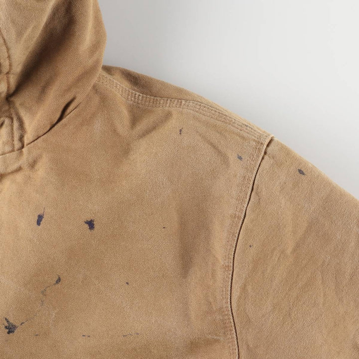 Carhartt Active Jacket, Loose Fit, Padded Duck Full-Zip Hoodie, Men's XL cotton ocher yellow type Vintage Second Hand