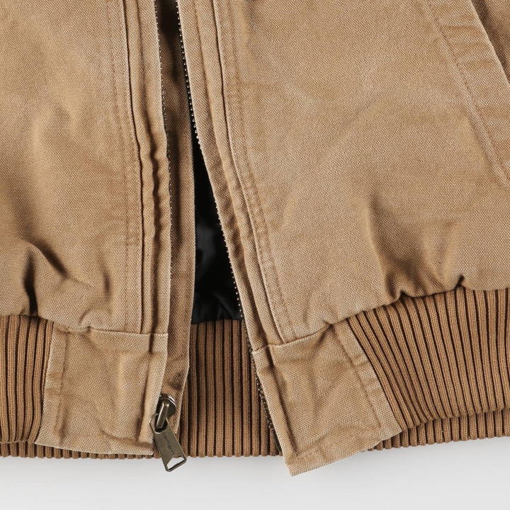 Carhartt Active Jacket, Loose Fit, Padded Duck Full-Zip Hoodie, Men's XL cotton ocher yellow type Vintage Second Hand