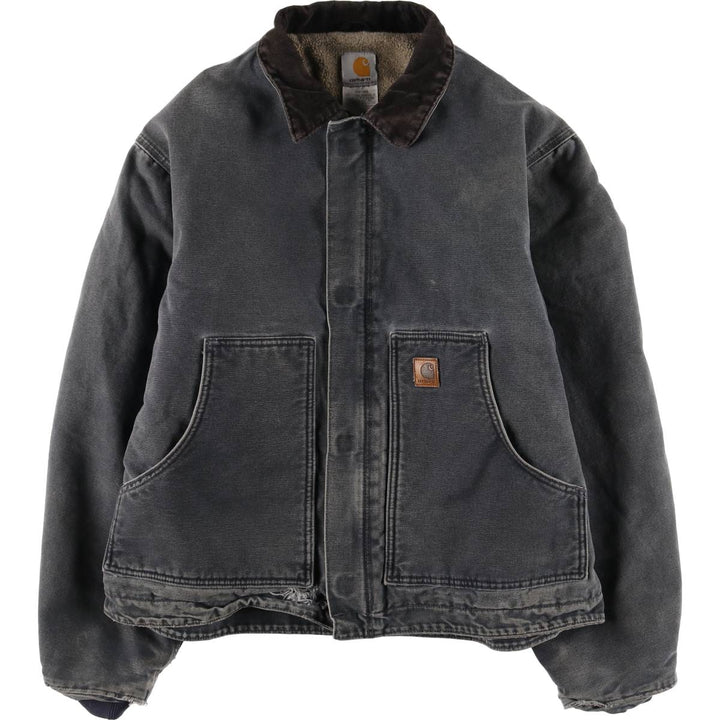 2000'S Carhartt Traditional Padded Duck Work Jacket, Men's Size L cotton gray type Vintage Second Hand