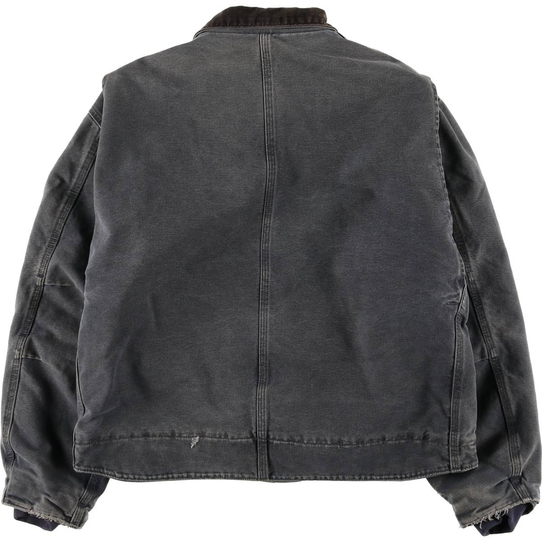 2000'S Carhartt Traditional Padded Duck Work Jacket, Men's Size L cotton gray type Vintage Second Hand