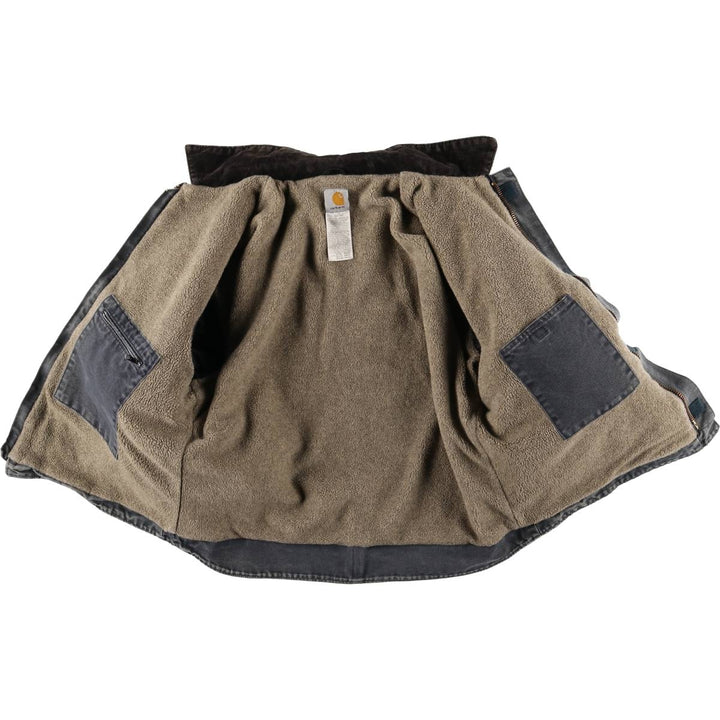 2000'S Carhartt Traditional Padded Duck Work Jacket, Men's Size L cotton gray type Vintage Second Hand