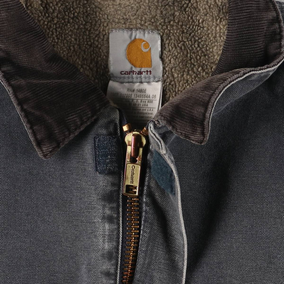 2000'S Carhartt Traditional Padded Duck Work Jacket, Men's Size L cotton gray type Vintage Second Hand