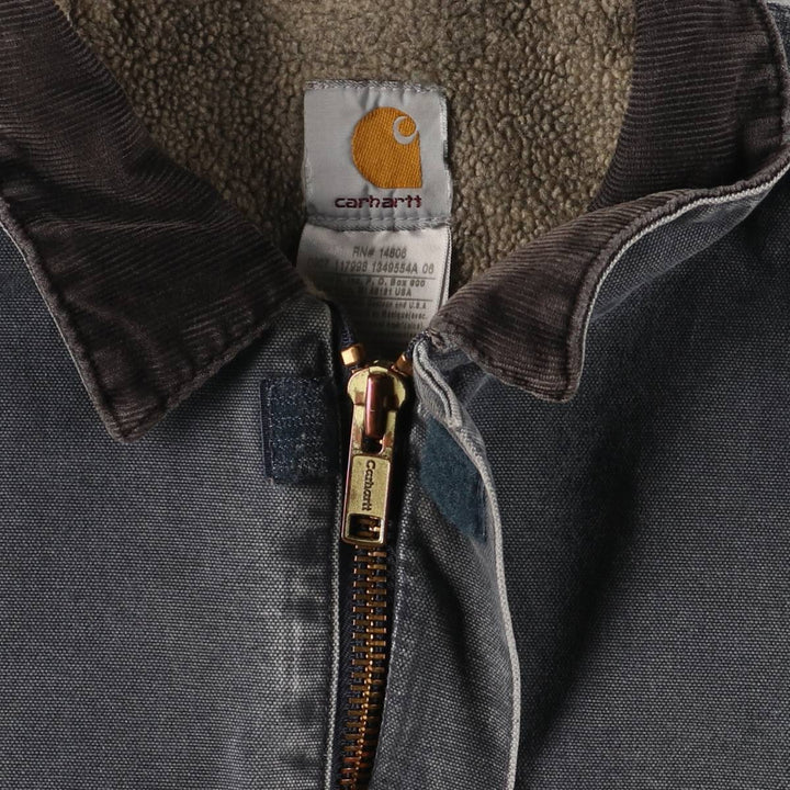 2000'S Carhartt Traditional Padded Duck Work Jacket, Men's Size L cotton gray type Vintage Second Hand