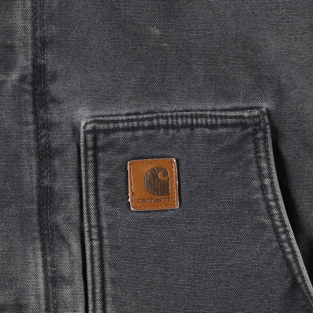 2000'S Carhartt Traditional Padded Duck Work Jacket, Men's Size L cotton gray type Vintage Second Hand