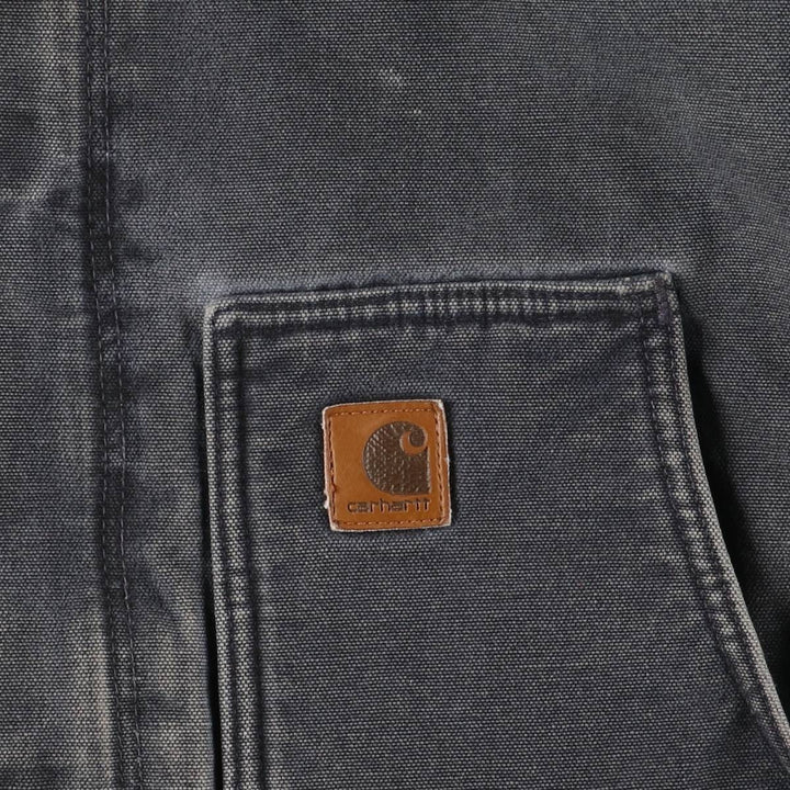 2000'S Carhartt Traditional Padded Duck Work Jacket, Men's Size L cotton gray type Vintage Second Hand