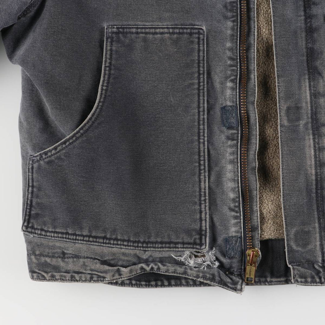 2000'S Carhartt Traditional Padded Duck Work Jacket, Men's Size L cotton gray type Vintage Second Hand