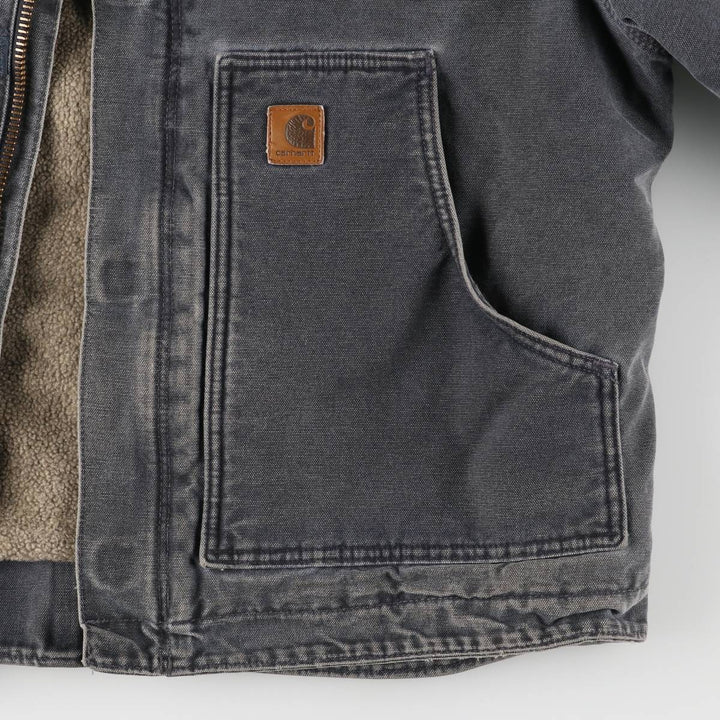 2000'S Carhartt Traditional Padded Duck Work Jacket, Men's Size L cotton gray type Vintage Second Hand