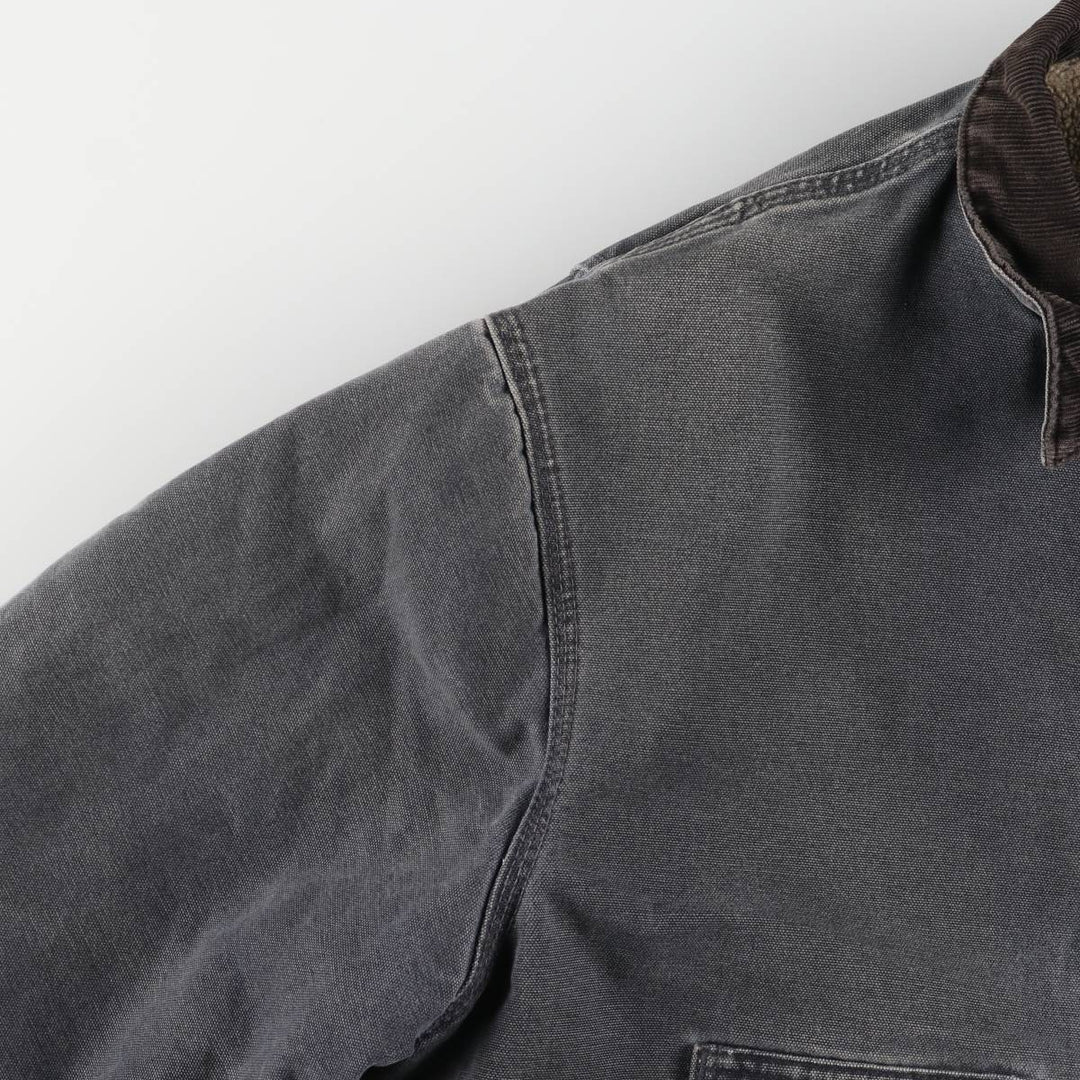 2000'S Carhartt Traditional Padded Duck Work Jacket, Men's Size L cotton gray type Vintage Second Hand