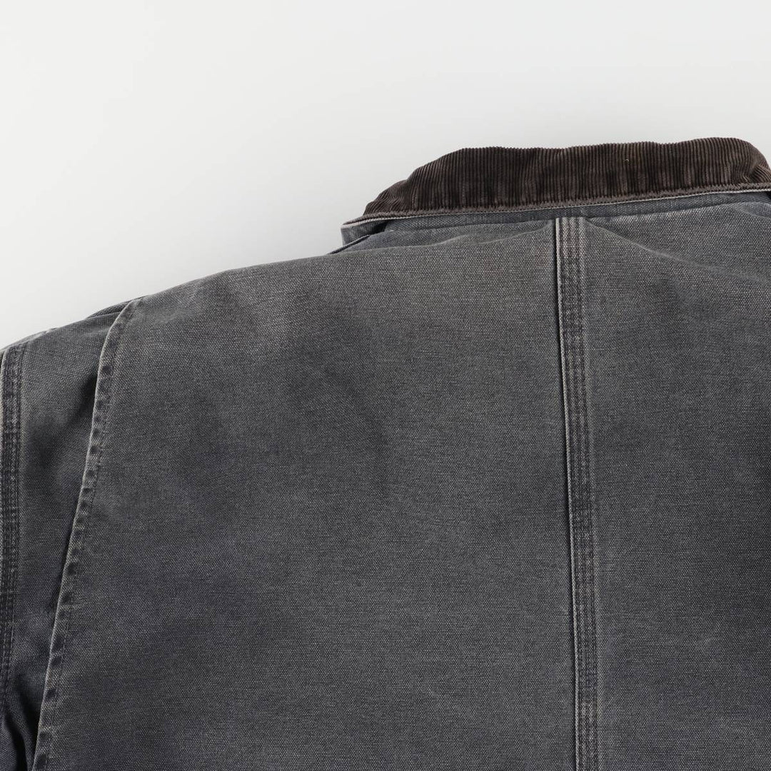 2000'S Carhartt Traditional Padded Duck Work Jacket, Men's Size L cotton gray type Vintage Second Hand