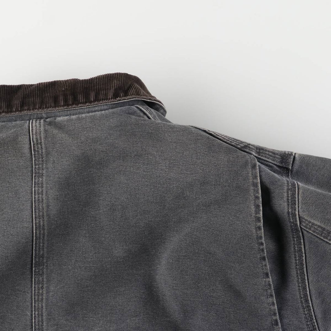 2000'S Carhartt Traditional Padded Duck Work Jacket, Men's Size L cotton gray type Vintage Second Hand