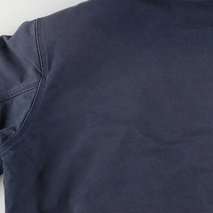 00'S Carhartt Active Jacket, Padded Duck Full Zip Hoodie, Men's Size L cotton navy blue type Vintage Second Hand