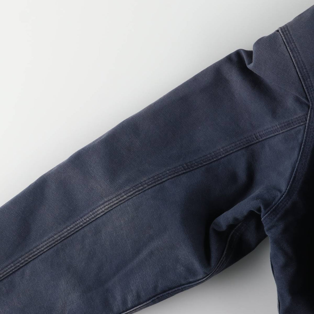 00'S Carhartt Active Jacket, Padded Duck Full Zip Hoodie, Men's Size L cotton navy blue type Vintage Second Hand
