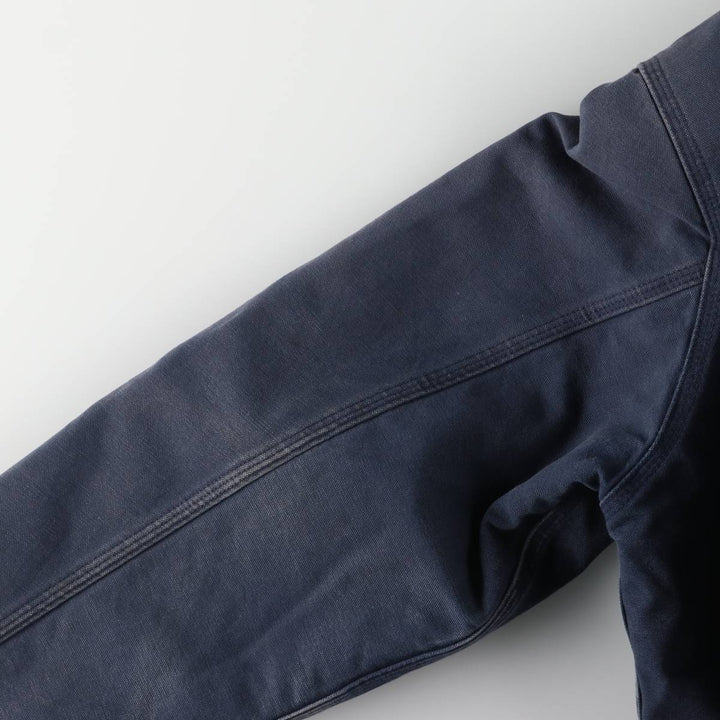 00'S Carhartt Active Jacket, Padded Duck Full Zip Hoodie, Men's Size L cotton navy blue type Vintage Second Hand