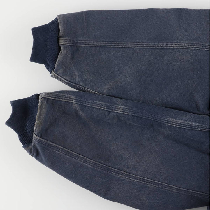 00'S Carhartt Active Jacket, Padded Duck Full Zip Hoodie, Men's Size L cotton navy blue type Vintage Second Hand