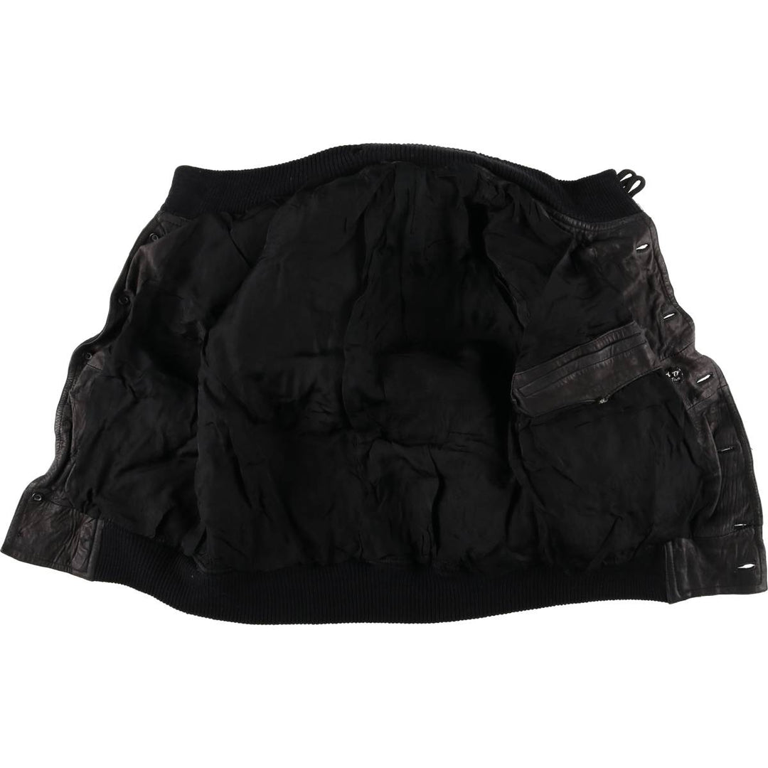 Suede leather jacket, women's size S Genuine suede leather black type Vintage Second Hand