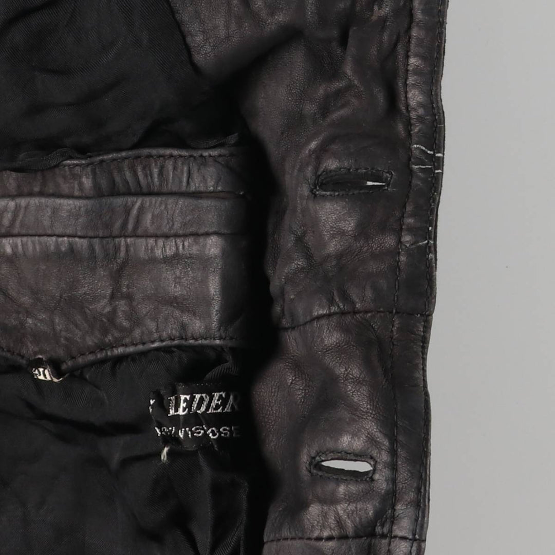 Suede leather jacket, women's size S Genuine suede leather black type Vintage Second Hand