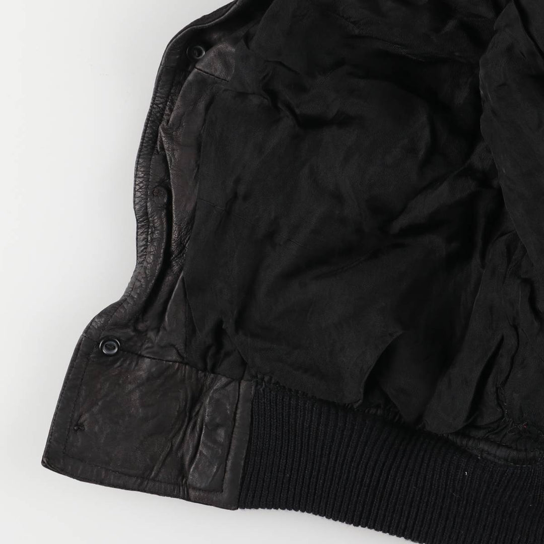 Suede leather jacket, women's size S Genuine suede leather black type Vintage Second Hand