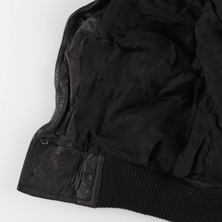 Suede leather jacket, women's size S Genuine suede leather black type Vintage Second Hand