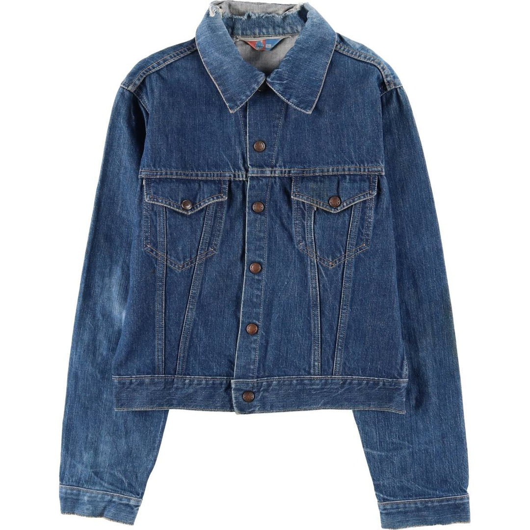 Vintage 1970'S Sears PUT ON SHOP denim jacket, size S, men's size small unclear blue type Vintage Second Hand