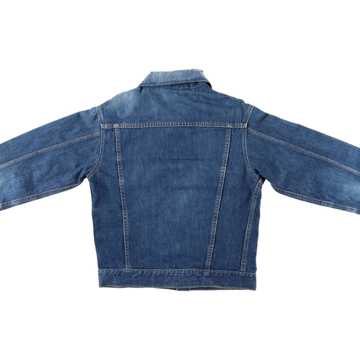 Vintage 1970'S Sears PUT ON SHOP denim jacket, size S, men's size small unclear blue type Vintage Second Hand