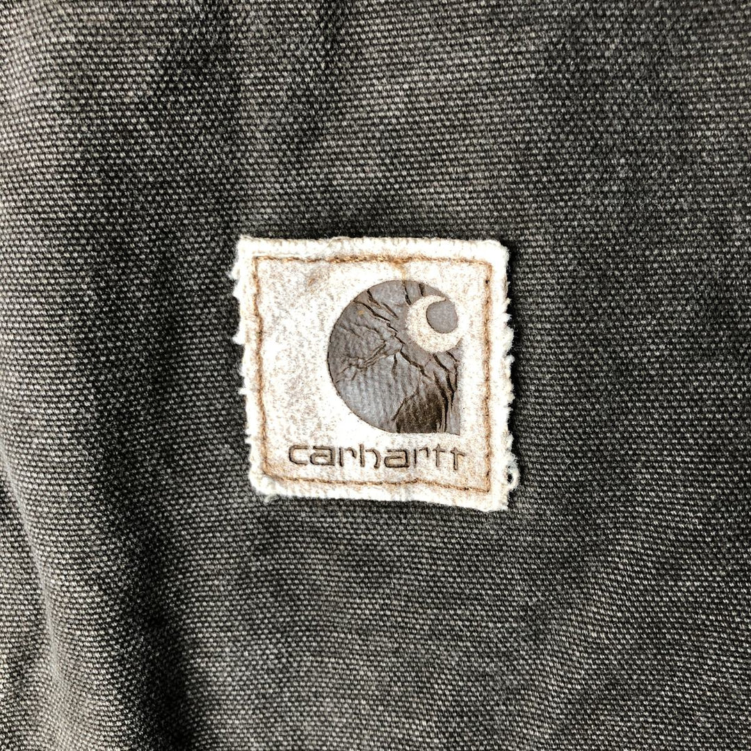 2000'S Carhartt Duck Vest, Made in USA, Men's XXL cotton brown type Vintage Second Hand