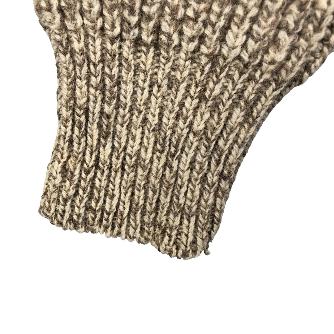 Vintage LLBean wool knit sweater from the 1970'S to 1980s, made in the USA, size L. wool Beige type Vintage Second Hand