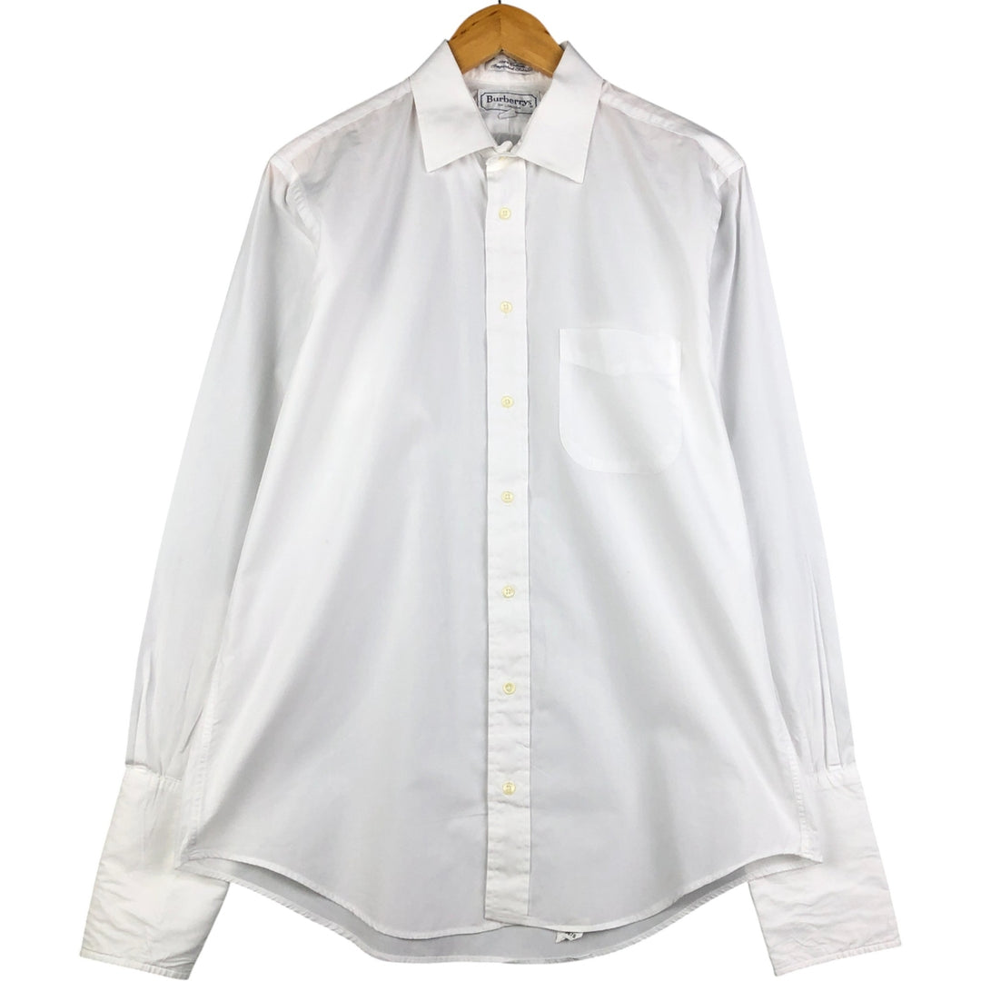Burberry's BURBERRY OF LONDON long-sleeved cotton shirt, made in the USA, men's size L cotton white type Vintage Second Hand