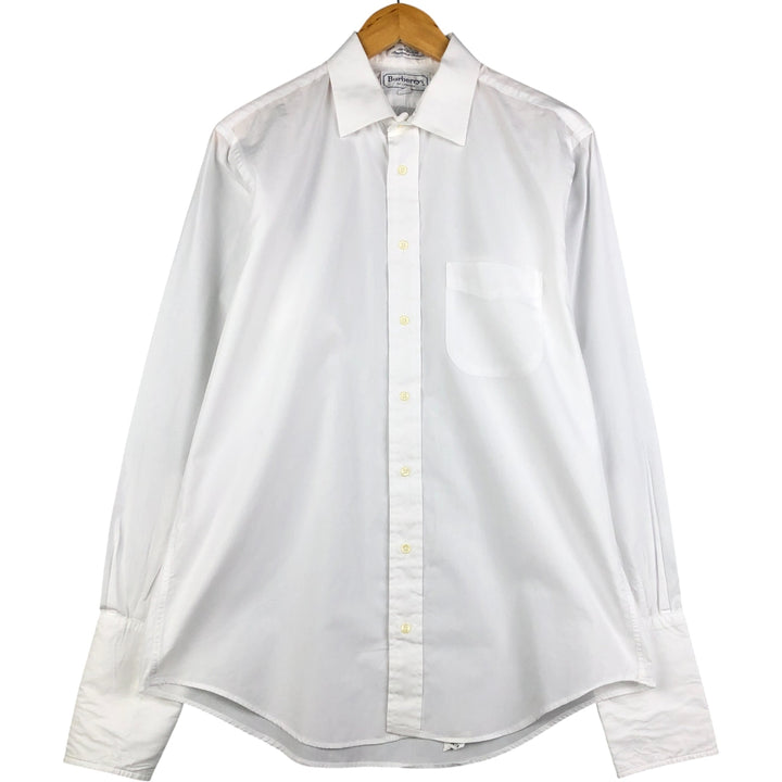 Burberry's BURBERRY OF LONDON long-sleeved cotton shirt, made in the USA, men's size L cotton white type Vintage Second Hand