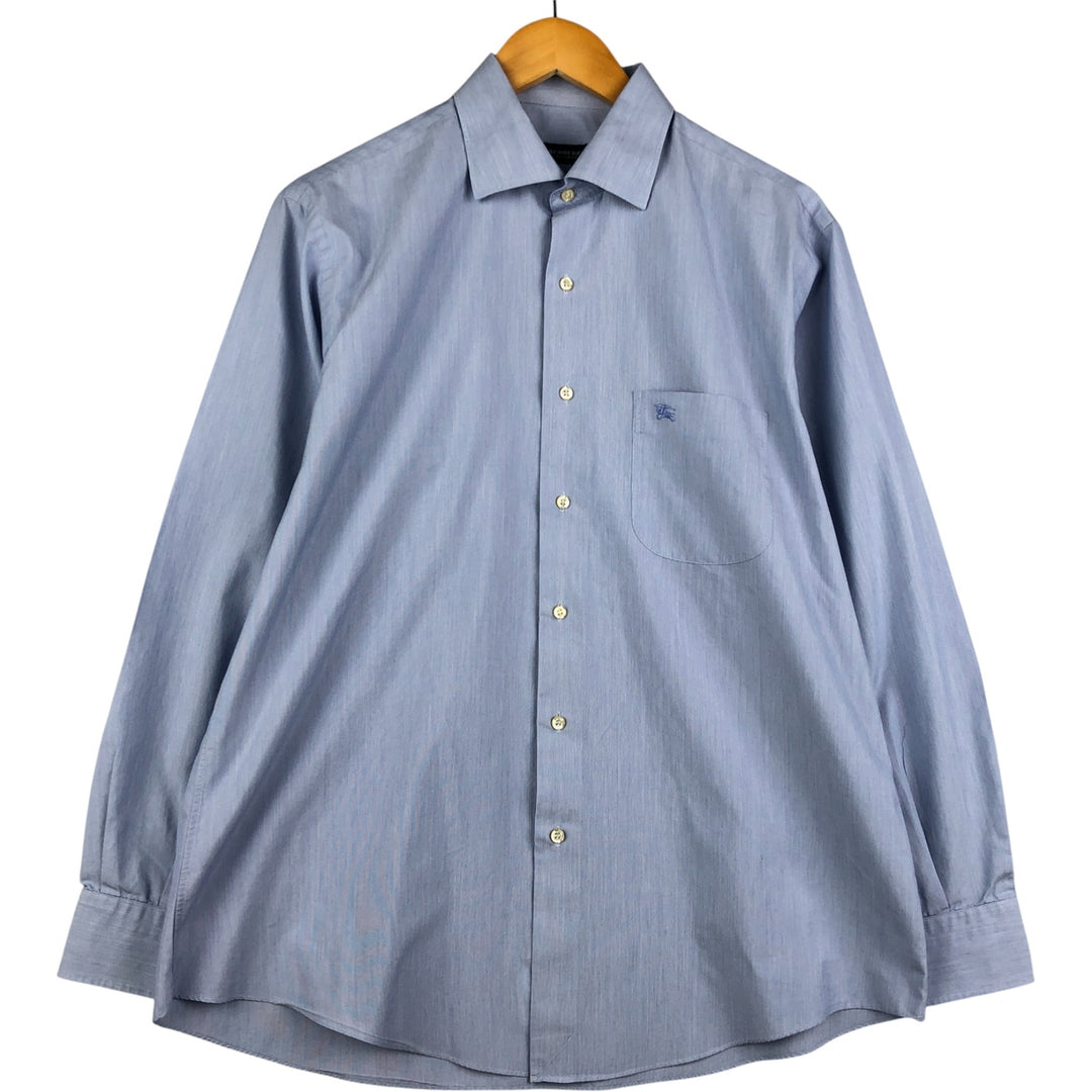 Burberry's BURBERRY LONDON long sleeve cotton shirt, men's size L cotton Blue type light blue Vintage Second Hand