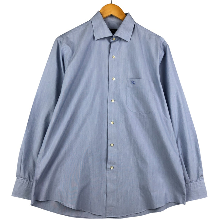 Burberry's BURBERRY LONDON long sleeve cotton shirt, men's size L cotton Blue type light blue Vintage Second Hand