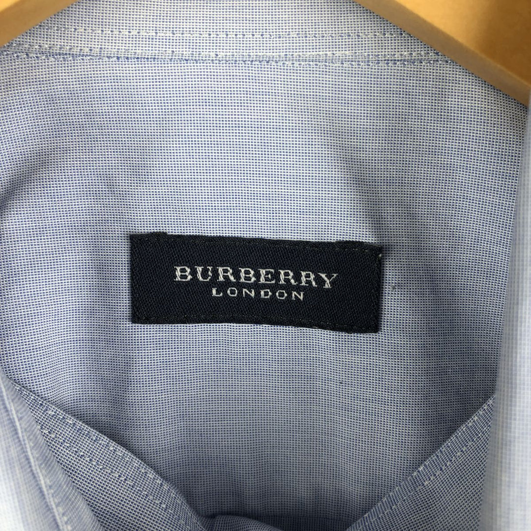 Burberry's BURBERRY LONDON long sleeve cotton shirt, men's size L cotton Blue type light blue Vintage Second Hand