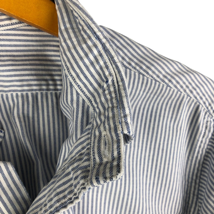 Brooks Brothers Est.1818 Long Sleeve Button-Down Striped Shirt Made in USA Men's Size L Supima Cotton white type Vintage Second Hand