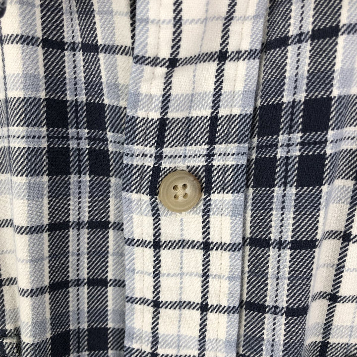 Ralph Lauren POLO by Ralph Lauren Long Sleeve Flannel Check Shirt Men's XL cotton white type Vintage Second Hand