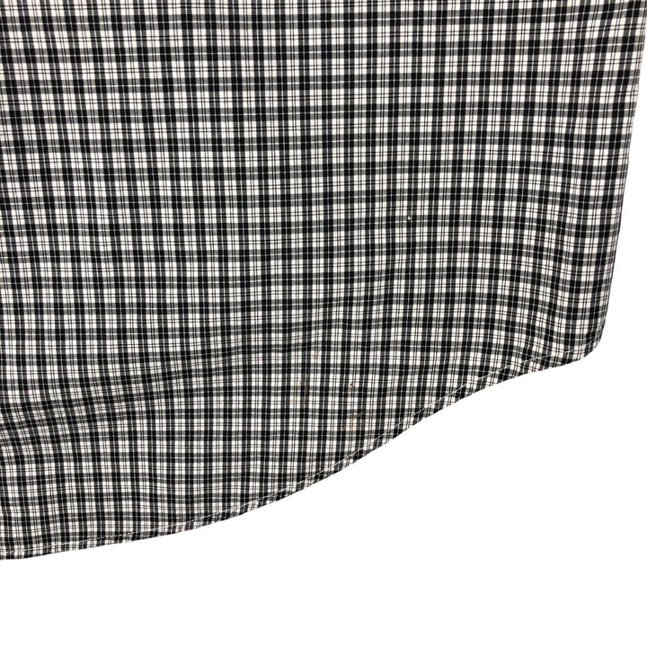 Ralph Lauren long sleeve button down check shirt, men's size L cotton black type Vintage Second Hand