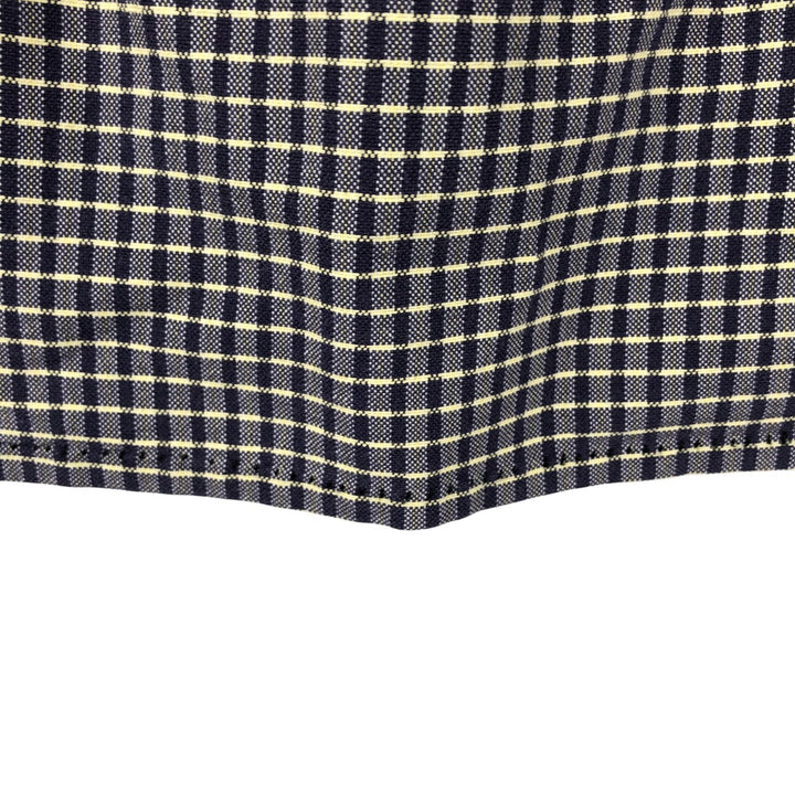 Ralph Lauren CUSTOM FIT long sleeve button down check shirt, men's size L cotton purple type Vintage Second Hand