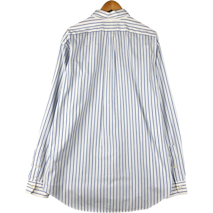 Ralph Lauren YARMOUTH Long Sleeve Button-Down Striped Shirt, Size 16, 1 cotton white type Vintage Second Hand