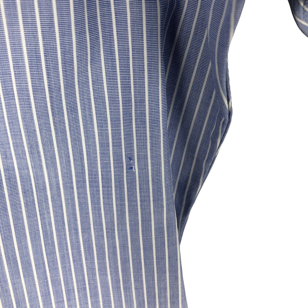 Ralph Lauren POLO by Ralph Lauren CUSTOM FIT DRESS SHIRT Long Sleeve Button-Down Striped Shirt Men's Size L cotton Purple type blue-purple Vintage Second Hand