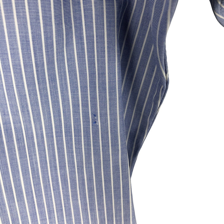 Ralph Lauren POLO by Ralph Lauren CUSTOM FIT DRESS SHIRT Long Sleeve Button-Down Striped Shirt Men's Size L cotton Purple type blue-purple Vintage Second Hand