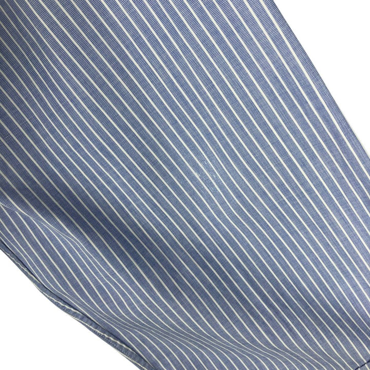 Ralph Lauren POLO by Ralph Lauren CUSTOM FIT DRESS SHIRT Long Sleeve Button-Down Striped Shirt Men's Size L cotton Purple type blue-purple Vintage Second Hand