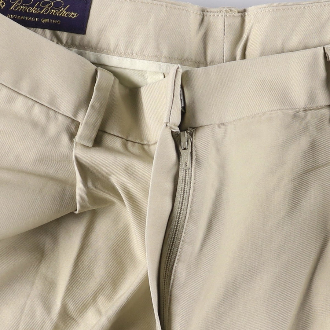 Brooks Brothers One-Tuck Chino Pants, Women's, Size L (W29) cotton Beige type Vintage Second Hand