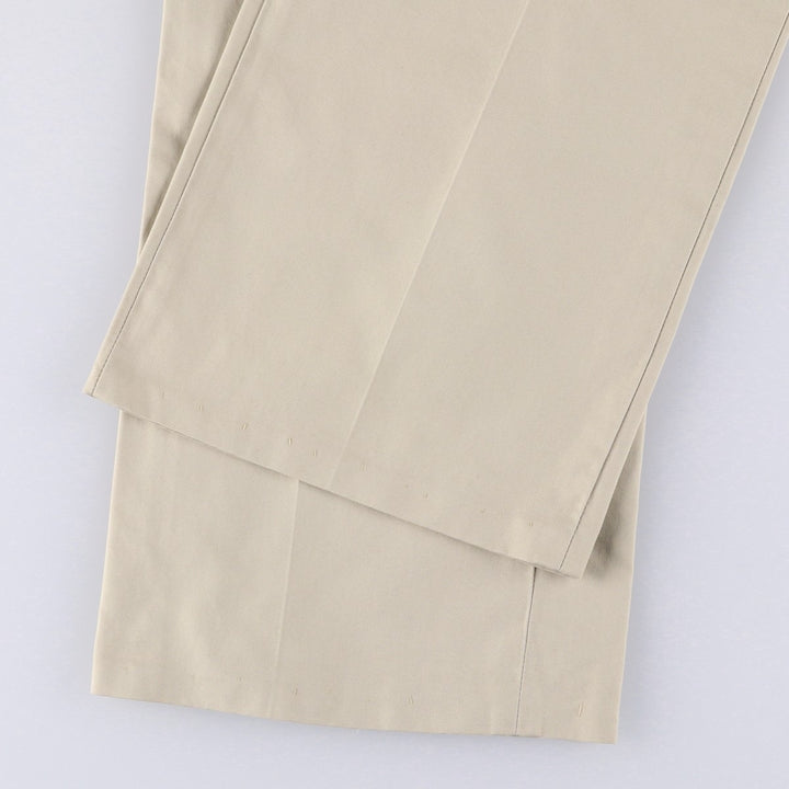 Brooks Brothers One-Tuck Chino Pants, Women's, Size L (W29) cotton Beige type Vintage Second Hand