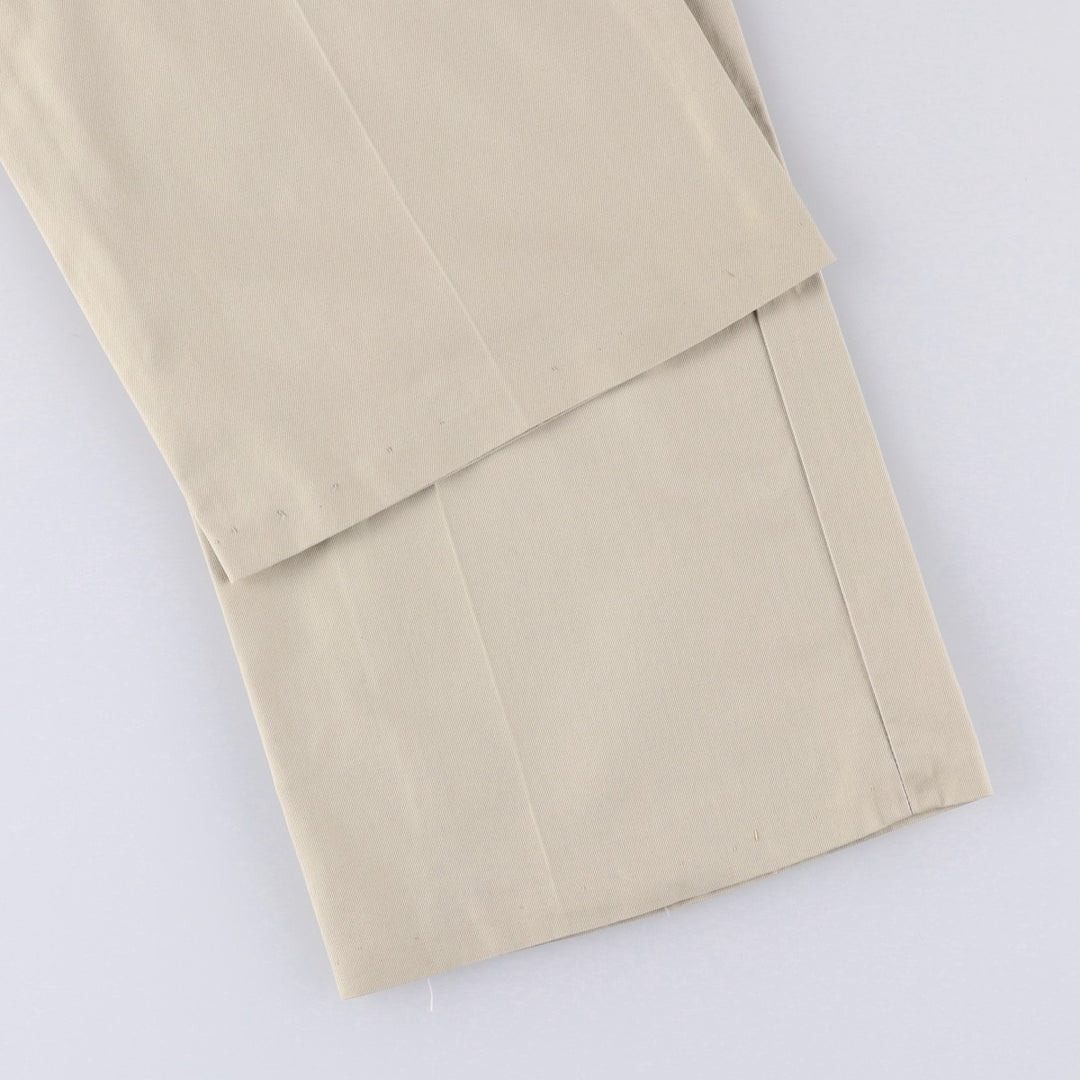 Brooks Brothers One-Tuck Chino Pants, Women's, Size L (W29) cotton Beige type Vintage Second Hand