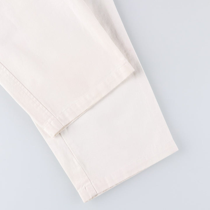 Ralph Lauren LAUREN Two-pleat Chino Pants, Women's Size L (W29) cotton white type Vintage Second Hand