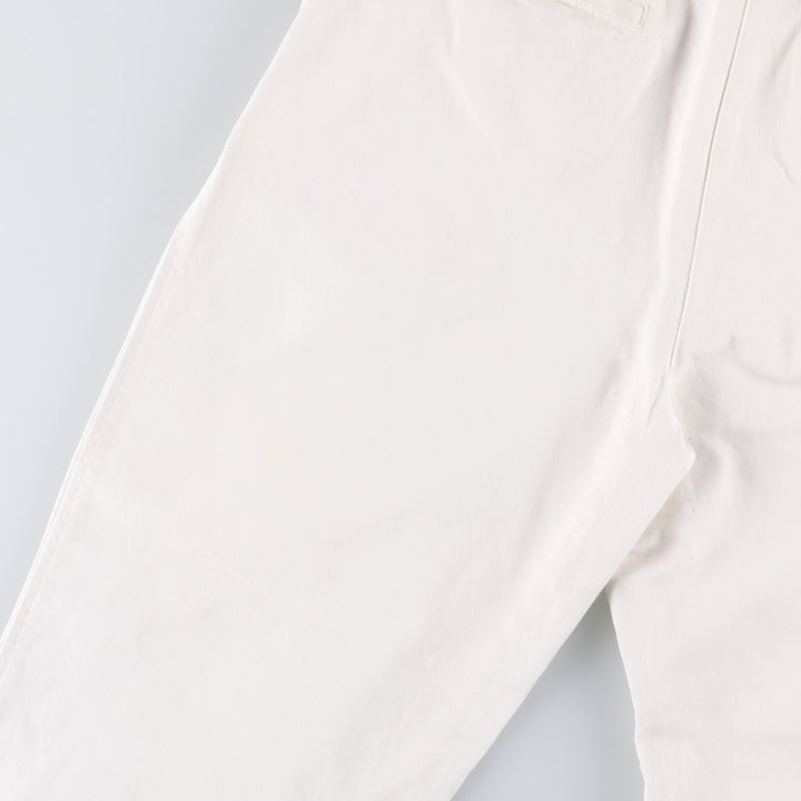 Ralph Lauren LAUREN Two-pleat Chino Pants, Women's Size L (W29) cotton white type Vintage Second Hand