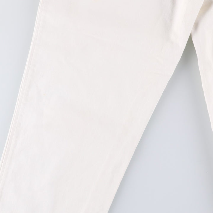 Ralph Lauren LAUREN Two-pleat Chino Pants, Women's Size L (W29) cotton white type Vintage Second Hand