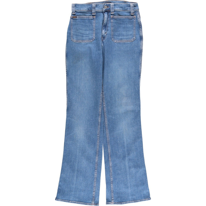 Ralph Lauren Polo Ralph Lauren Flare Cut Denim Pants Women's L (W29) cotton blue type Vintage Second Hand